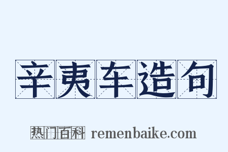 辛夷车造句是什么意思的图片